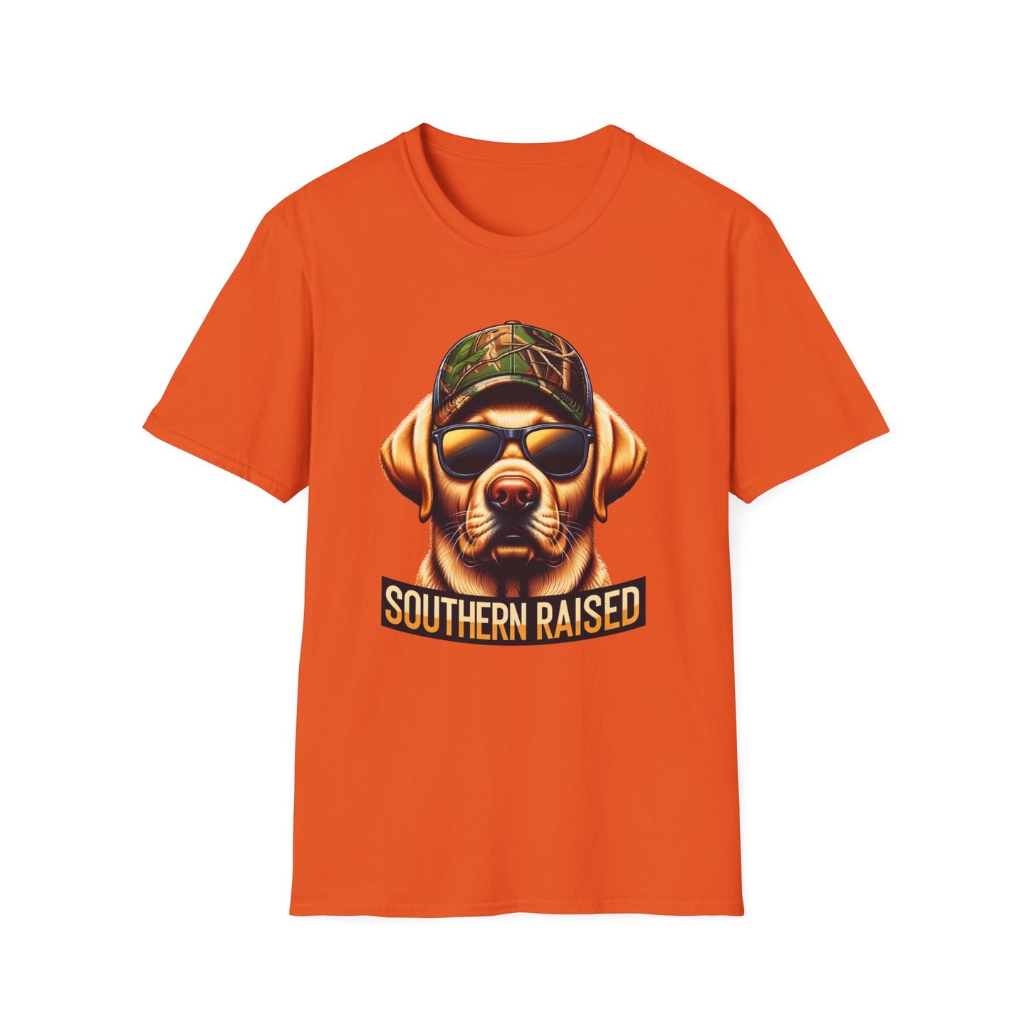 Southern Raised Hunting Dog Unisex Short Sleeve T-Shirt, Front Design