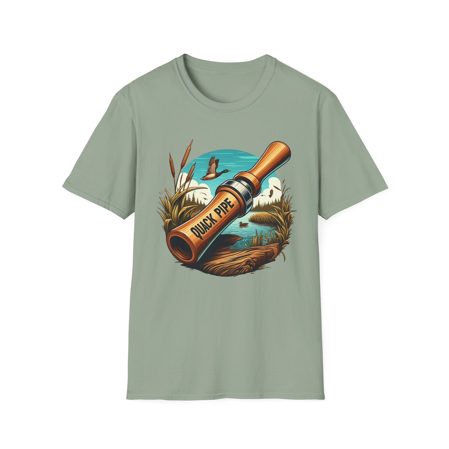 Quack Pipe Duck Hunting T Shirt - Funny Duck Hunting, Duck Call T Shirt, Hunters Gifts, Dad Gift, Gifts For Him, Man Gift