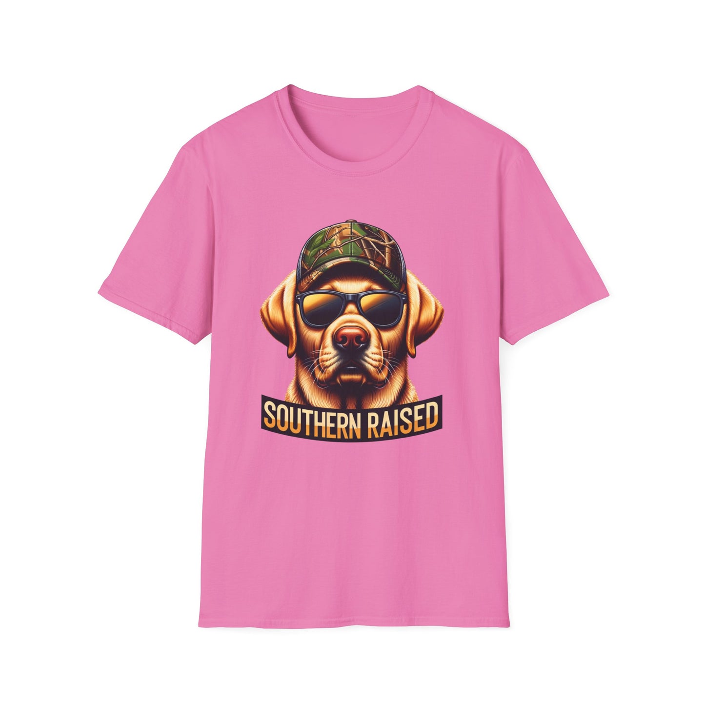 Southern Raised Hunting Dog Unisex Short Sleeve T-Shirt, Front Design