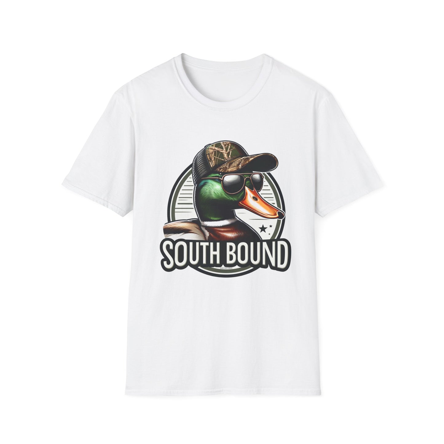 South Bound Mallard Duck Hunting Unisex Short Sleeve T-Shirt, Front Design