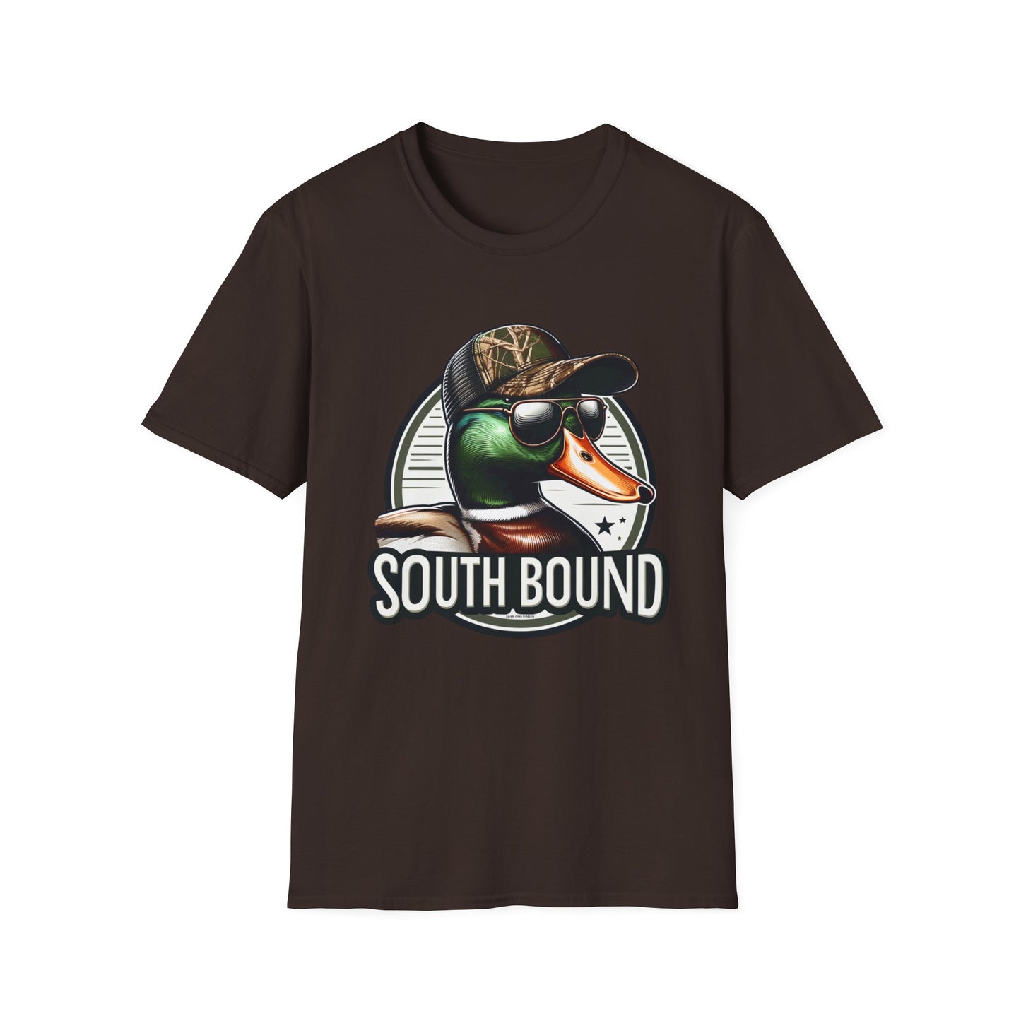 South Bound Mallard Duck Hunting Unisex Short Sleeve T-Shirt, Front Design