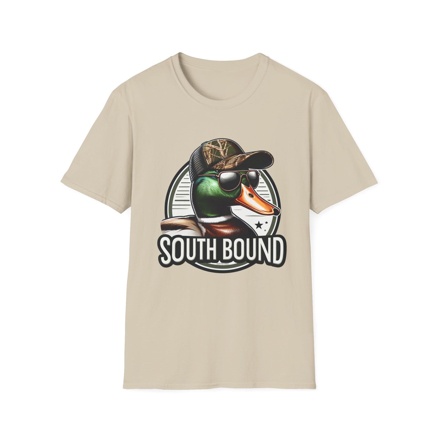 South Bound Mallard Duck Hunting Unisex Short Sleeve T-Shirt, Front Design
