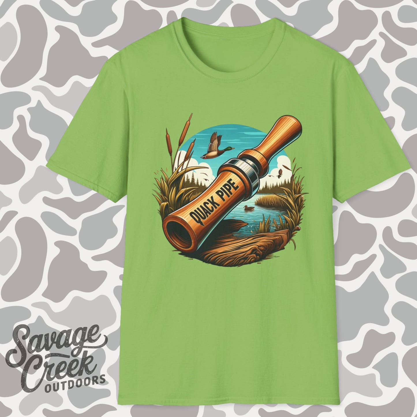 Quack Pipe Duck Hunting T Shirt - Funny Duck Hunting, Duck Call T Shirt, Hunters Gifts, Dad Gift, Gifts For Him, Man Gift