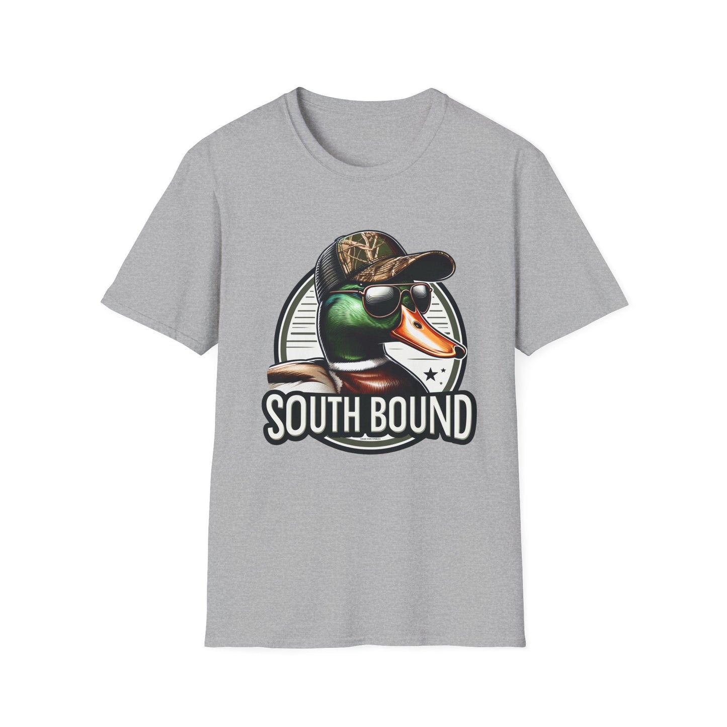 South Bound Mallard Duck Hunting Unisex Short Sleeve T-Shirt, Front Design