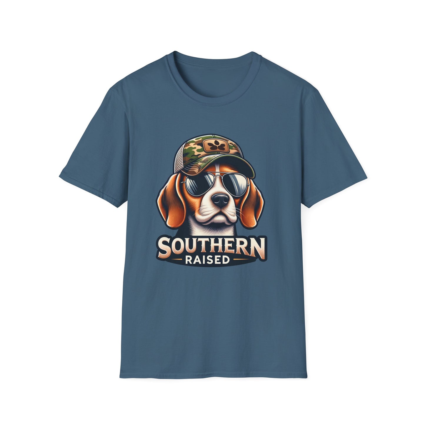 Southern Raised Beagle Unisex Short Sleeve T-Shirt, Front Design