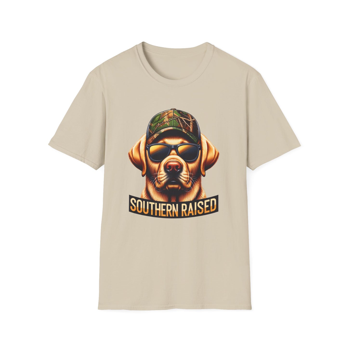 Southern Raised Hunting Dog Unisex Short Sleeve T-Shirt, Front Design
