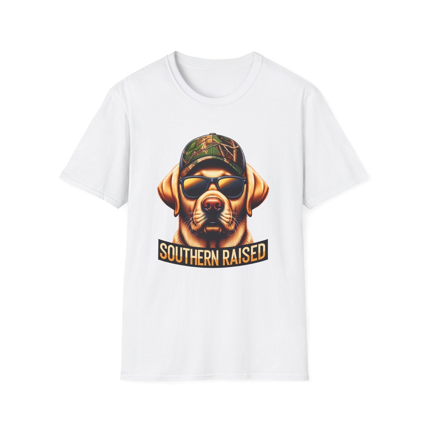 Southern Raised Hunting Dog Unisex Short Sleeve T-Shirt, Front Design