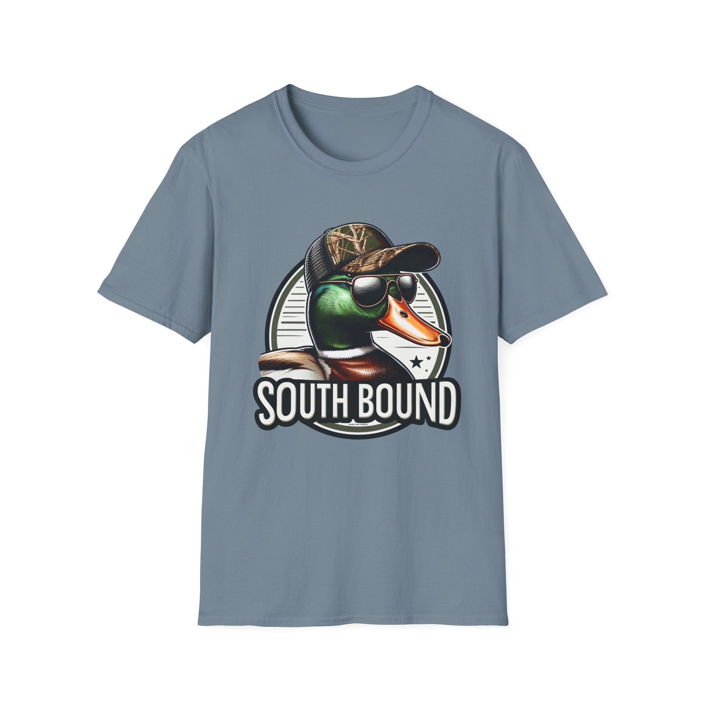 South Bound Mallard Duck Hunting Unisex Short Sleeve T-Shirt, Front Design