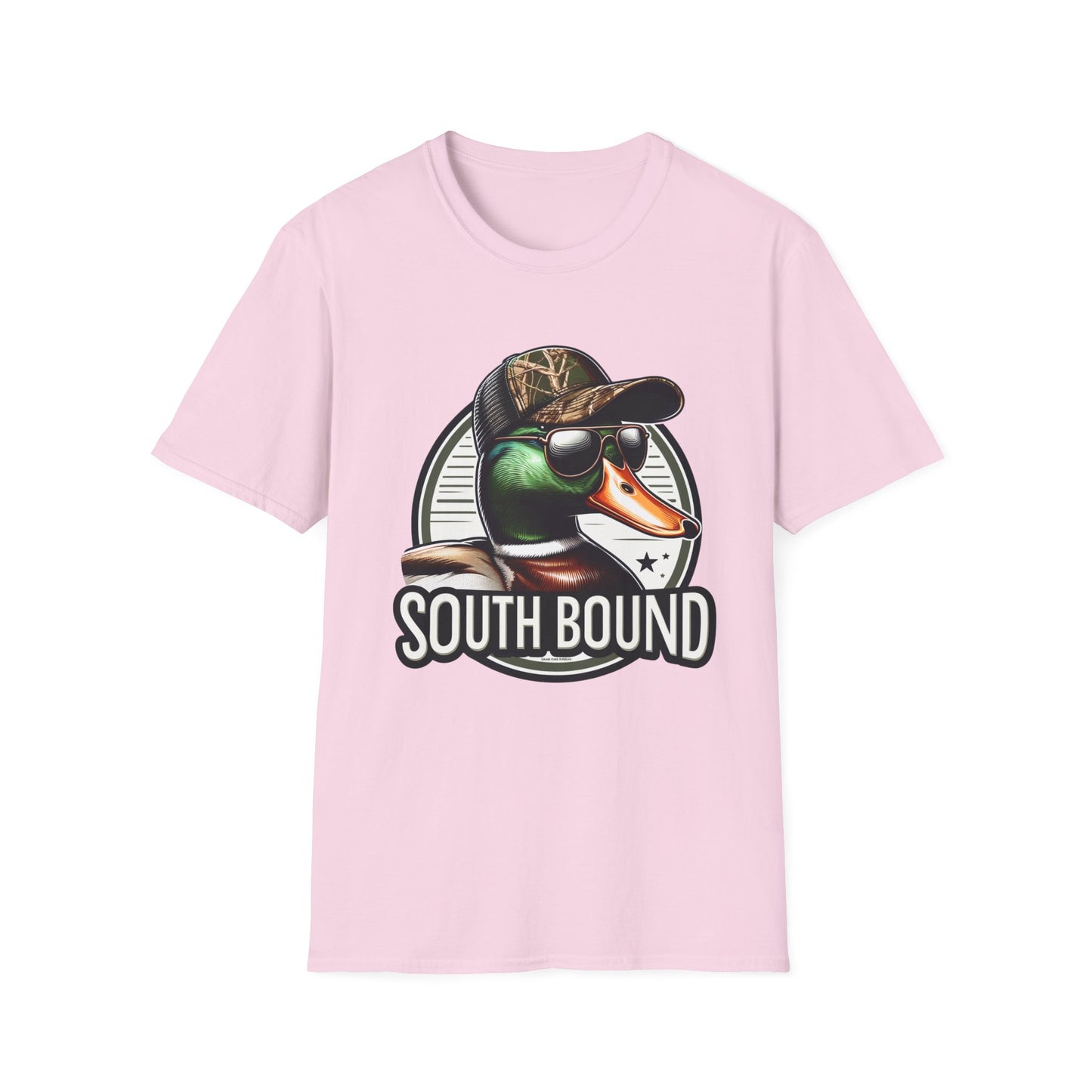 South Bound Mallard Duck Hunting Unisex Short Sleeve T-Shirt, Front Design