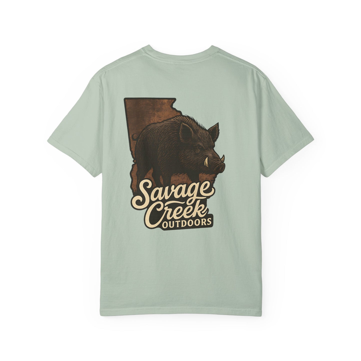 Savage Creek Outdoors Wild Hog Unisex Short Sleeve T-Shirt With Back Design