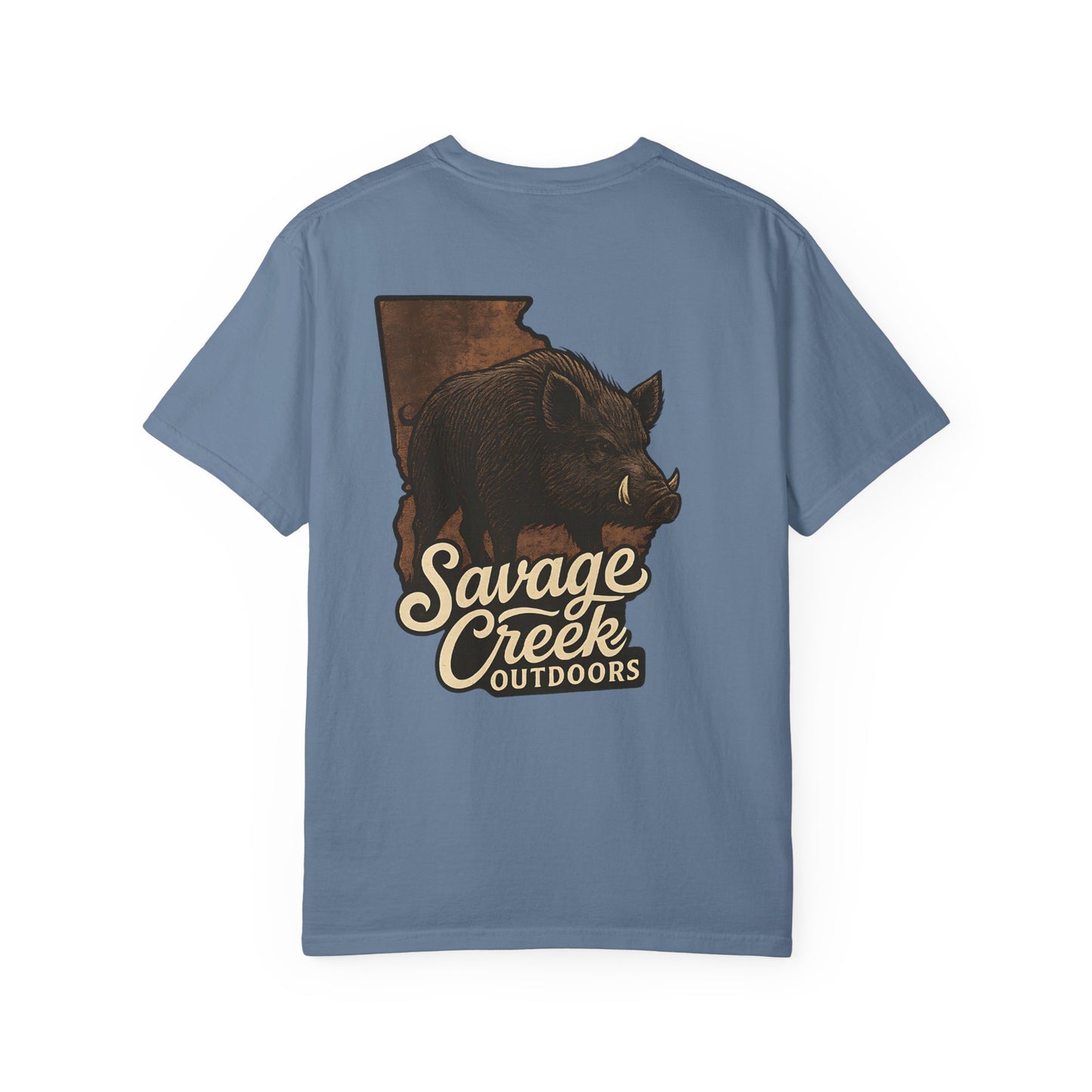 Savage Creek Outdoors Wild Hog Unisex Short Sleeve T-Shirt With Back Design