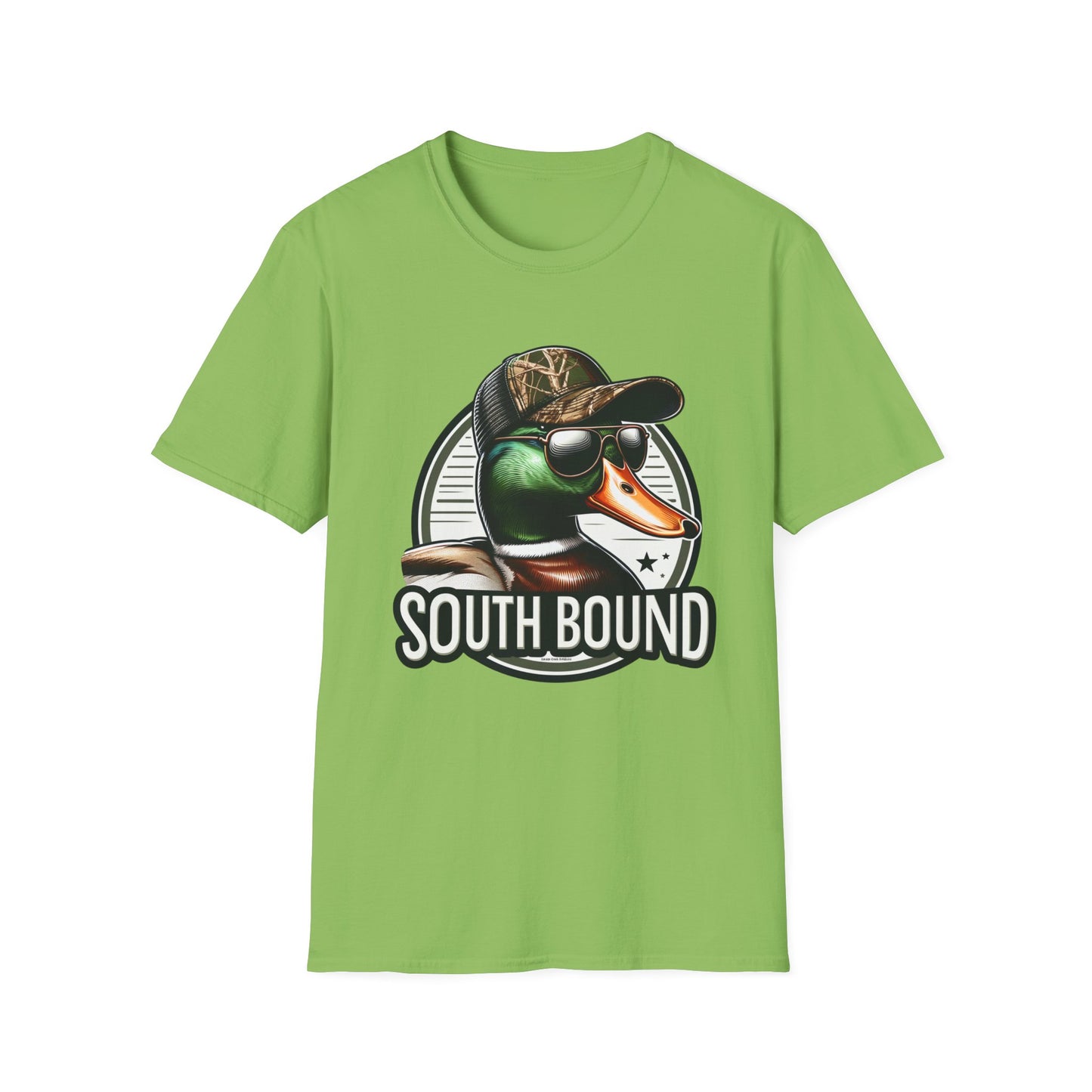 South Bound Mallard Duck Hunting Unisex Short Sleeve T-Shirt, Front Design