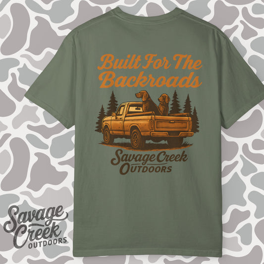 Savage Creek Outdoors Built For The Backroads Short Sleeve Unisex Shirt T-Shirt