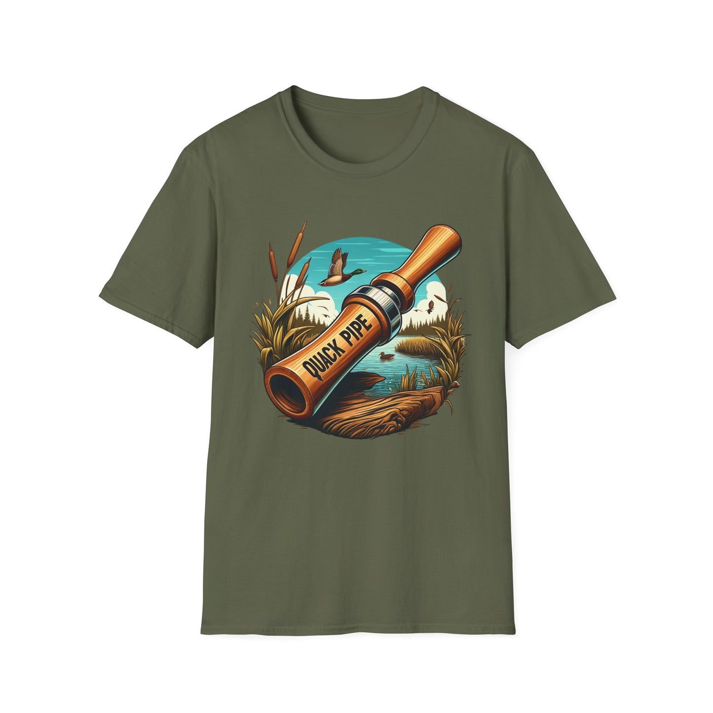 Quack Pipe Duck Hunting T Shirt - Funny Duck Hunting, Duck Call T Shirt, Hunters Gifts, Dad Gift, Gifts For Him, Man Gift