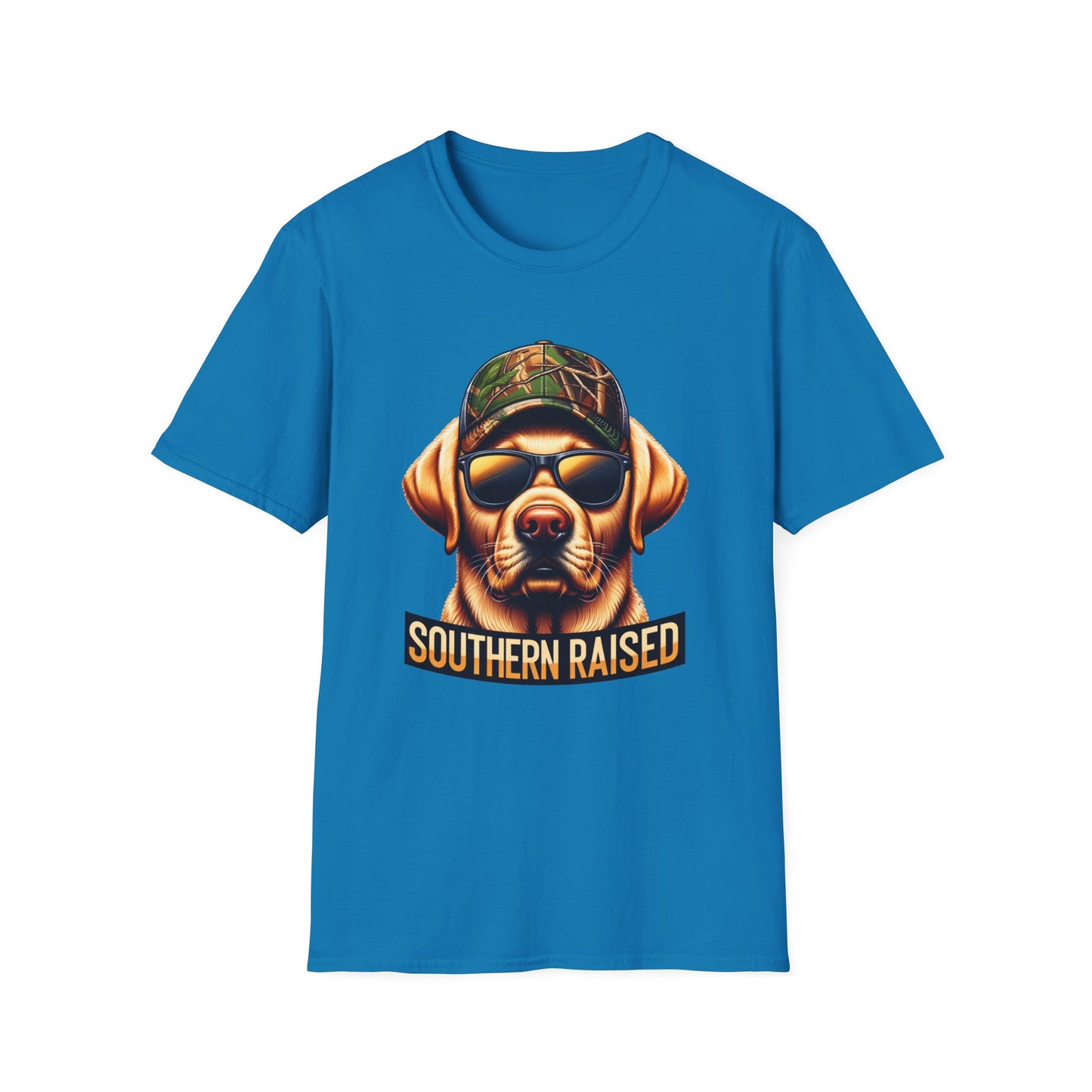 Southern Raised Hunting Dog Unisex Short Sleeve T-Shirt, Front Design